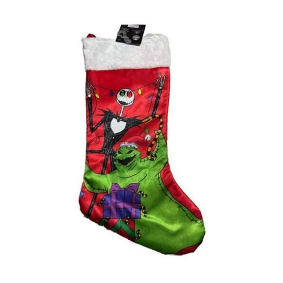19" Disney The Nightmare Before Christmas Jack Skellington & Oogie Stocking
