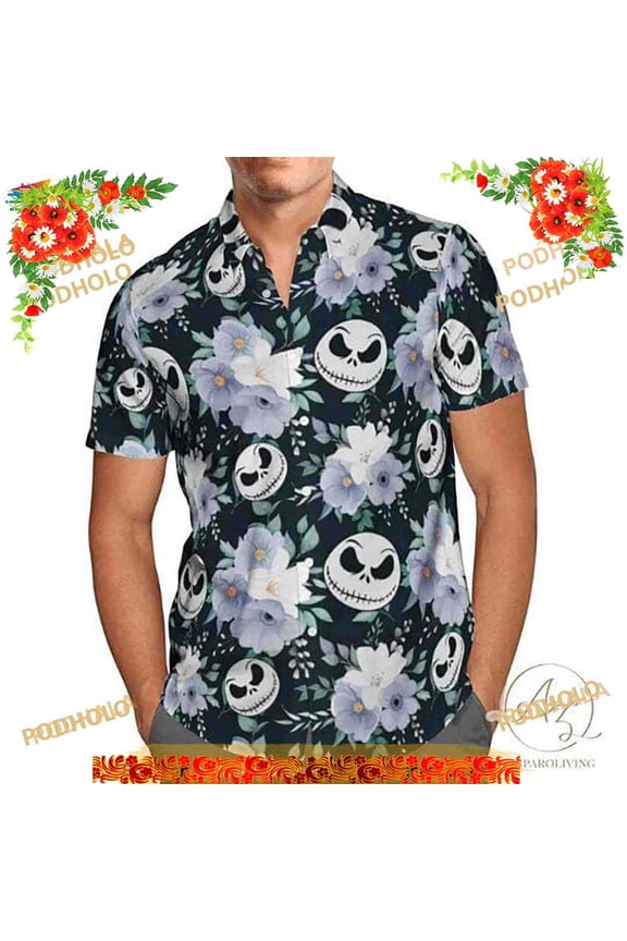 Nightmare Before Christmas Summer Disney Hawaiian Shirt, Jack Skellington Shirt