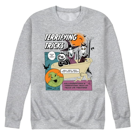 Nightmare Before Christmas - Terrifying Tricks - Men's Crew Fleece Sweatshirt
