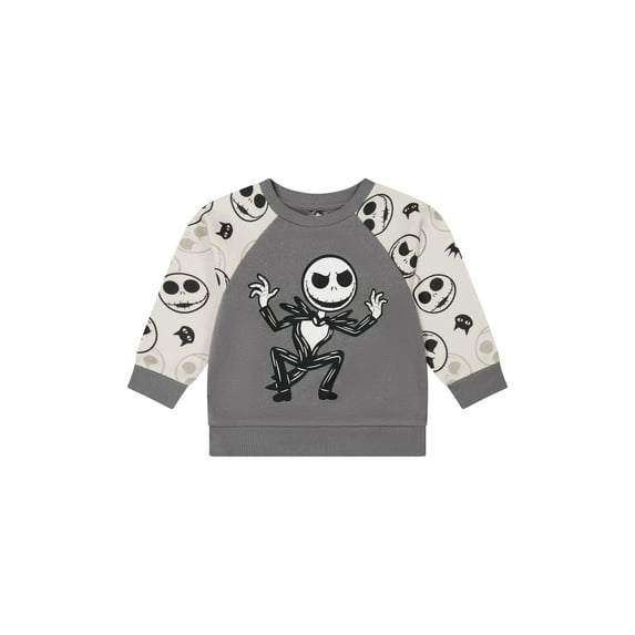 Nightmare Before Christmas Toddler Boy Long Sleeve Jack Skellington Sweatshirt, Sizes 12M-5T