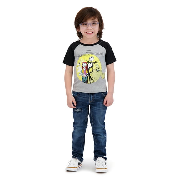 Nightmare Before Christmas Toddler Boy Short Sleeve Tee Shirt, Sizes 2T-4T