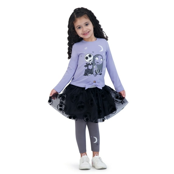 Nightmare Before Christmas Toddler Girl 3-Piece Legging Set, Sizes 12M-5T
