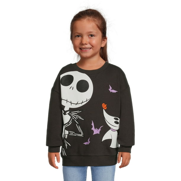 Nightmare Before Christmas Toddler Girl Crewneck Sweatshirt, Sizes 12M