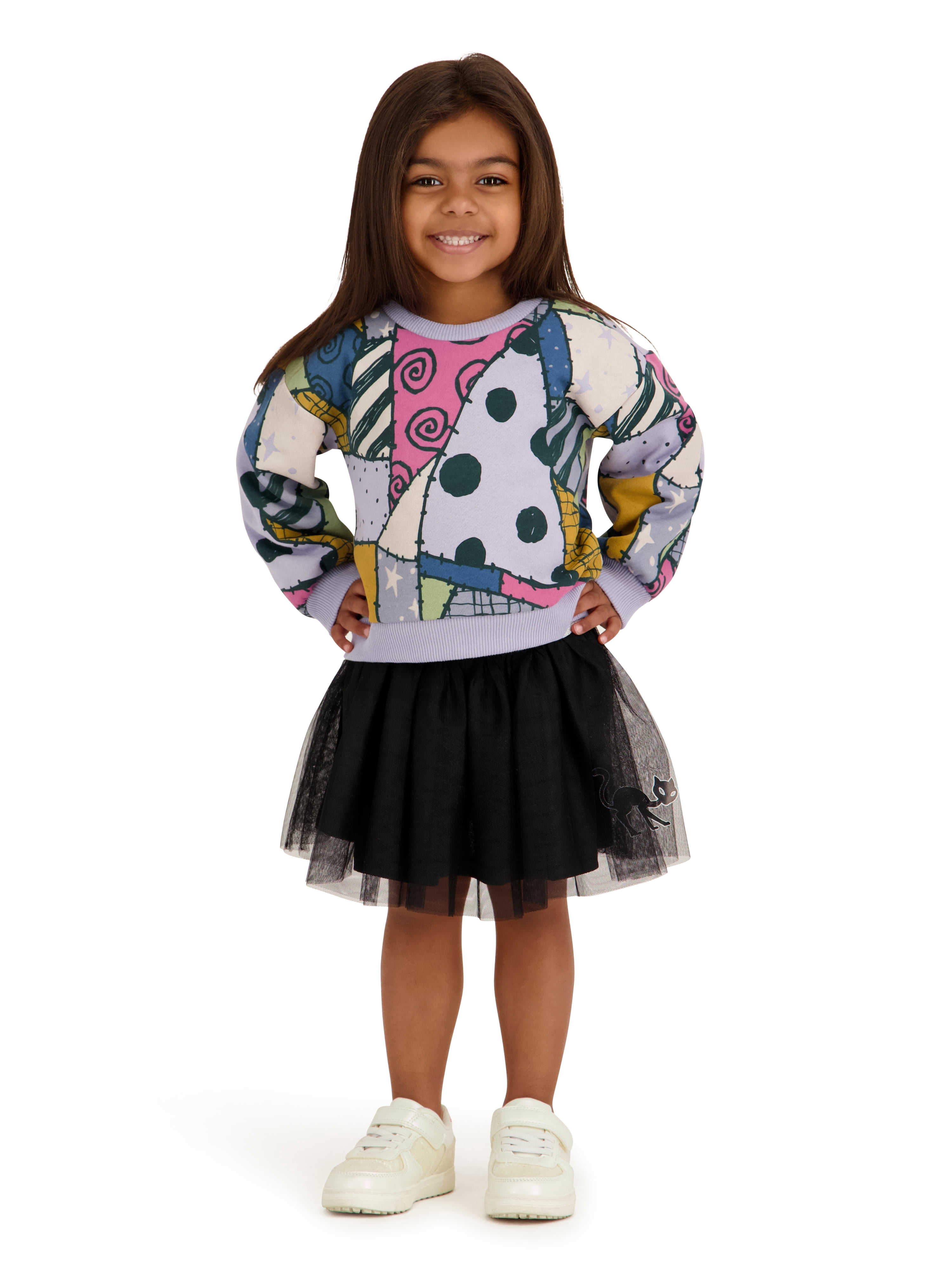 Nightmare Before Christmas Toddler Girls 3 Piece Tutu Skirt Set, Sizes 12M-5T