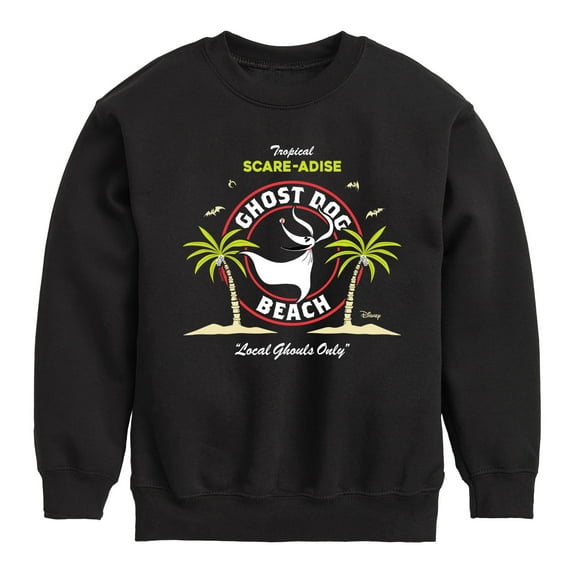 The Nightmare Before Christmas - Ghost Dog Beach - Youth Boys Crew Fleece Sweatshirt