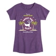 thumbnail image 1 of Nightmare Before Christmas - Tropical Scare-adise - Local Ghouls Only - Toddler And Youth Girls Short Sleeve Graphic T-Shirt, 1 of 5