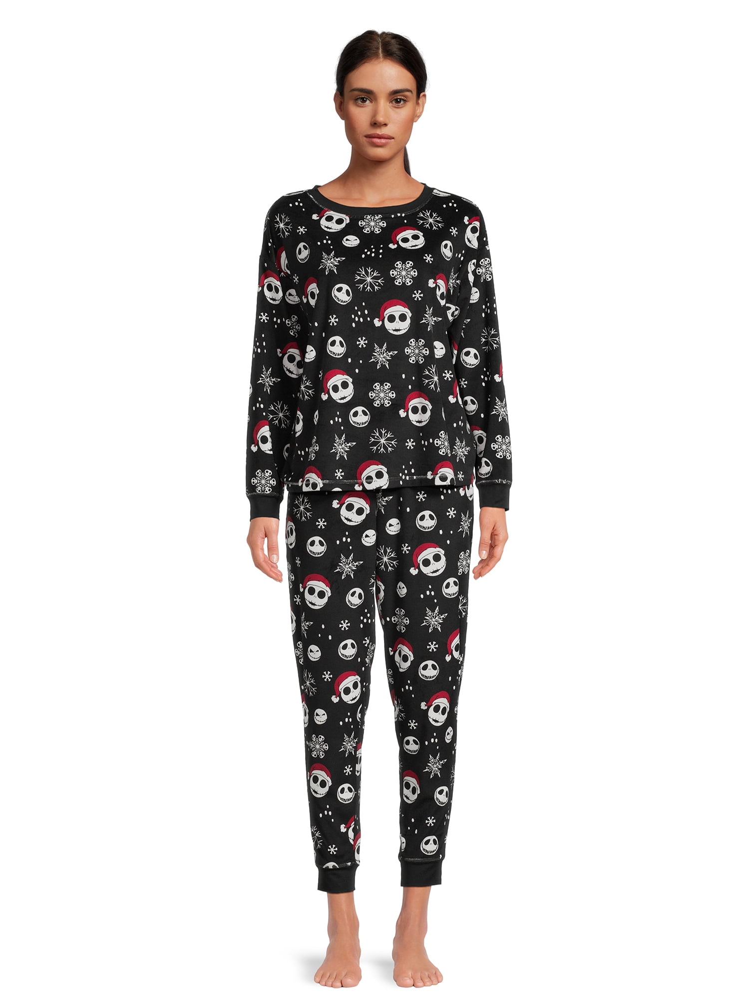 Nightmare Before Christmas Women's Christmas Top and Pants Pajama Set, 2-Piece, Sizes S-3X