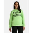 thumbnail image 1 of Nightmare Before Christmas Women's Graphic Fleece Hoodie with Long Sleeves, Sizes XXS-XXL, 1 of 4