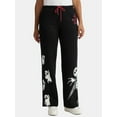 thumbnail image 1 of Nightmare Before Christmas Women's Glow In The Dark Graphic Fleece Jogger Pants, Sizes XXS-XXL, 1 of 5
