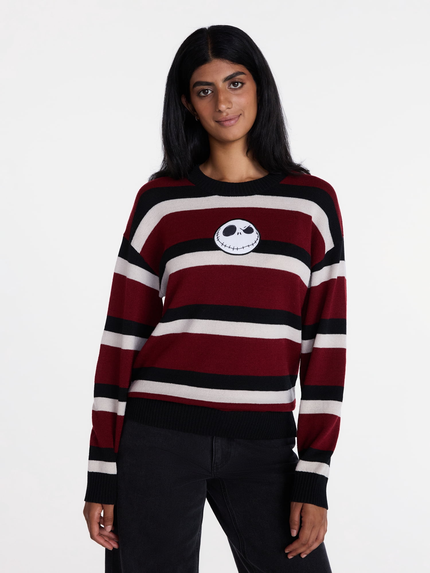 Disney Nightmare Before Christmas Women's Halloween Sweater, Sizes XXS-XXL