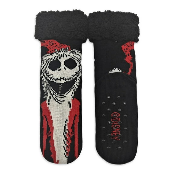 Nightmare Before Christmas Women’s Holiday Slipper Socks, 1-Pack, Size 4-10