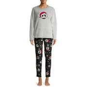 DISNEY Nightmare Before Christmas Women's Licensed Pajama Set, 2 Piece