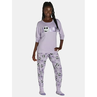Nightmare Before Christmas Women's Lounge Top and Pants with Socks Set, 3-Piece, Sizes XS-3X