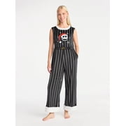 The Nightmare Before Christmas Women's Pinstripe Jumpsuit, Sizes XXS-XXL