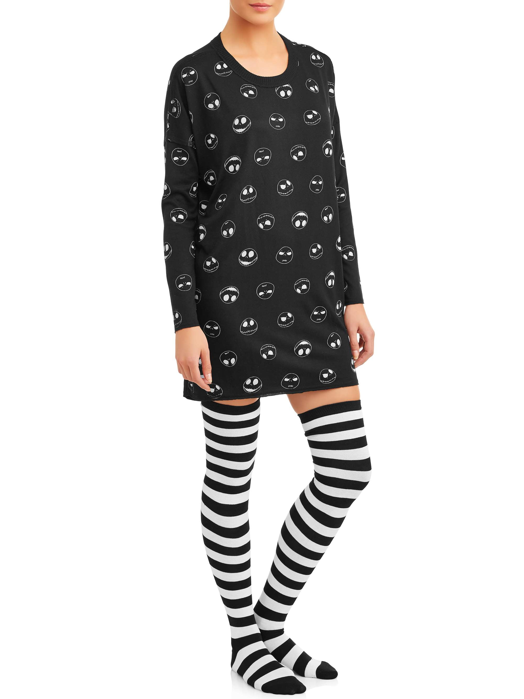 Nightmare Before Christmas Women's and Women's Plus Sleepshirt w/socks ...
