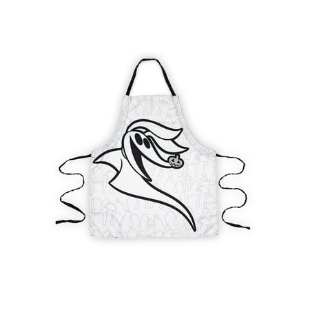 Nightmare Before Christmas Zero Apron - Kitchen Accessory - White & Black Ties