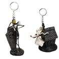 thumbnail image 1 of Nightmare Before Christmas Zero & Jack Skeleton Key Ring Figure PVC Figurine New, 1 of 1