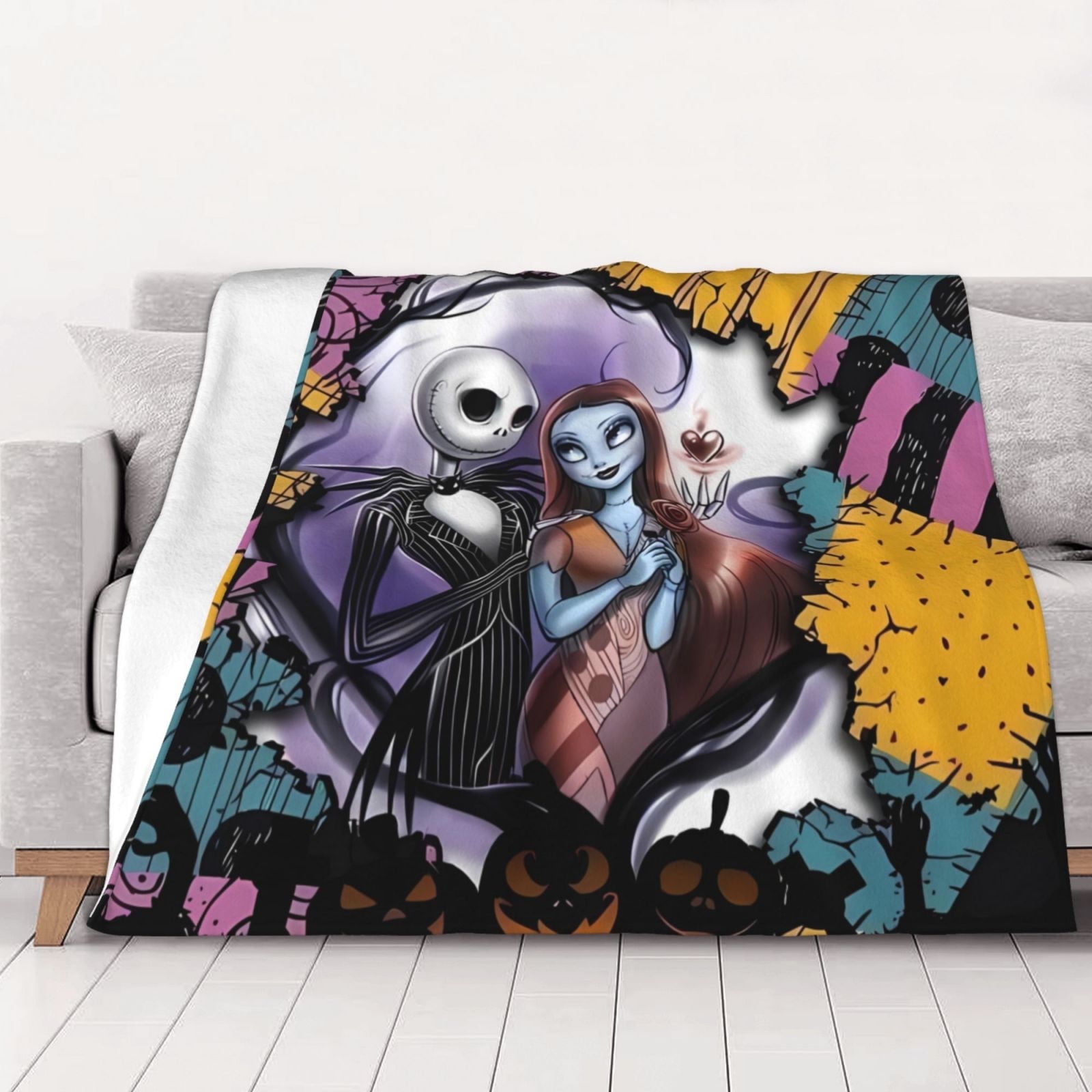 Nightmare Before ChristmasBlanket 50x40,Throw Blanket Gifts for Fans Lover Girls Boys Women Present Hoodie Him Bed