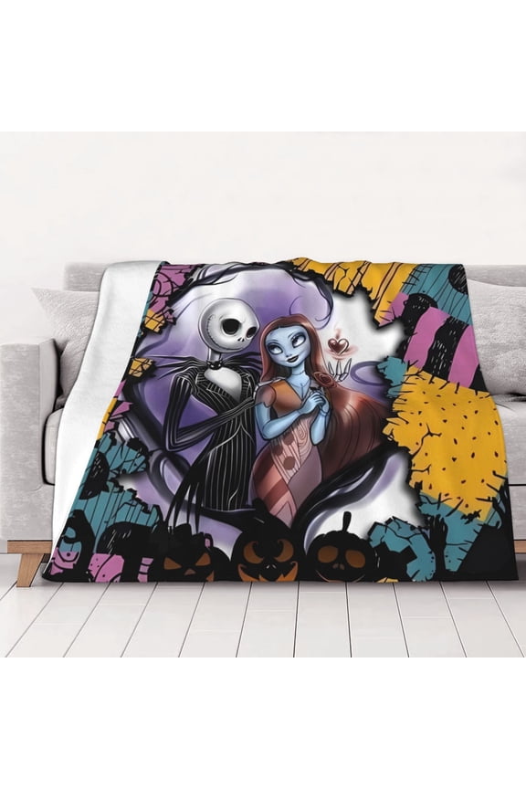 Nightmare Before ChristmasBlanket 80x60,Throw Blanket Gifts for Fans Lover Girls Boys Women Present Hoodie Him Bed