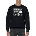 thumbnail image 1 of Nightmare Before Coffee. Sweatshirt Men -Image by Shutterstock, Male 5X-Large, 1 of 4