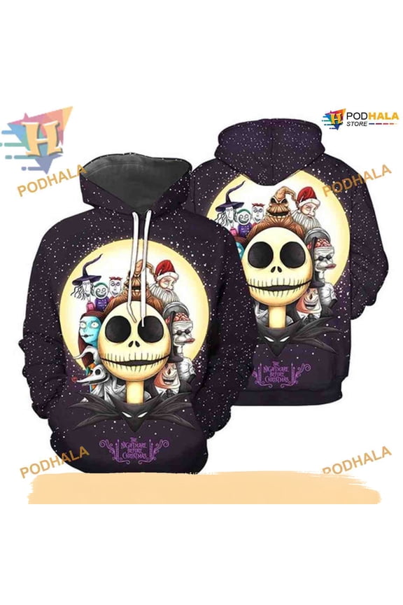 Nightmare Before Xmas Characters Hoodie, A Creative Gift