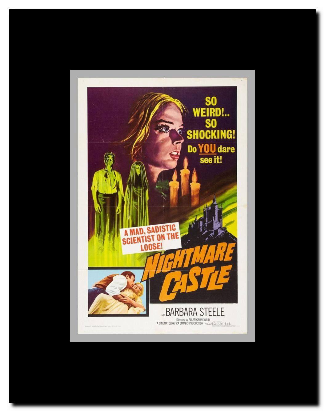 Nightmare Castle Framed Movie Poster