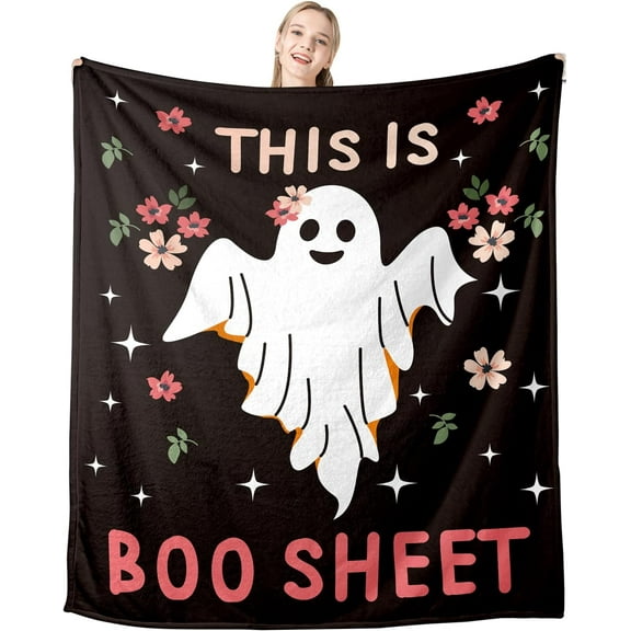 Nightmare Before Christmas Blanket, White Elephant Gifts for Women Men, Wicked Merch, Funny Christmas Blankets for Friends, Christmas Gag Gifts for Adults, Spooky Blanket Gifts for Her