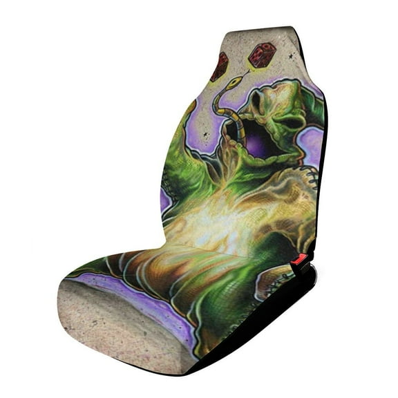 The Nightmare Before Christmas Car Seat Covers Nonslip Elastic Front Seat Protector Fashion Prints Seat Mat Cover Universal Fit Cars Trucks SUV 1PCS Car Accessories