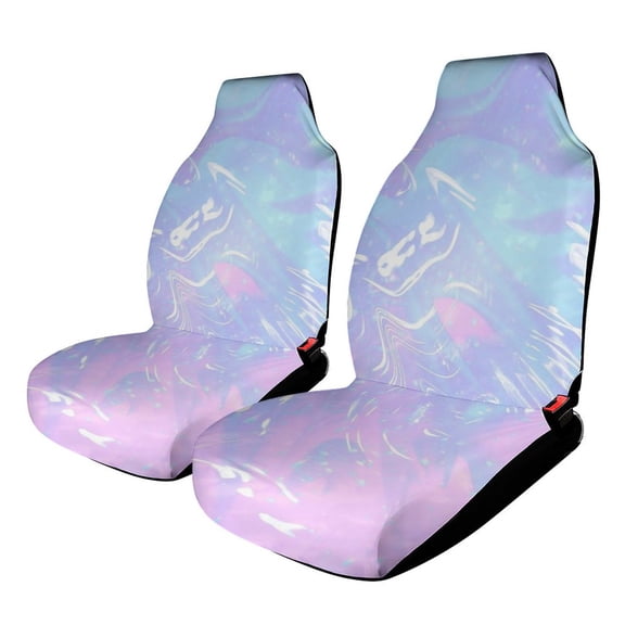 The Nightmare Before Christmas Car Seat Covers Nonslip Elastic Front Seat Protector Fashion Prints Seat Mat Cover Universal Fit Cars Trucks SUV 1PCS Car Accessories