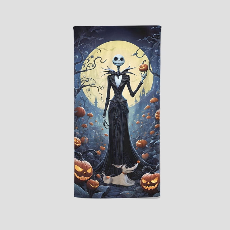 Nightmare Before Christmas's one-sided towel showcases a unique design ...