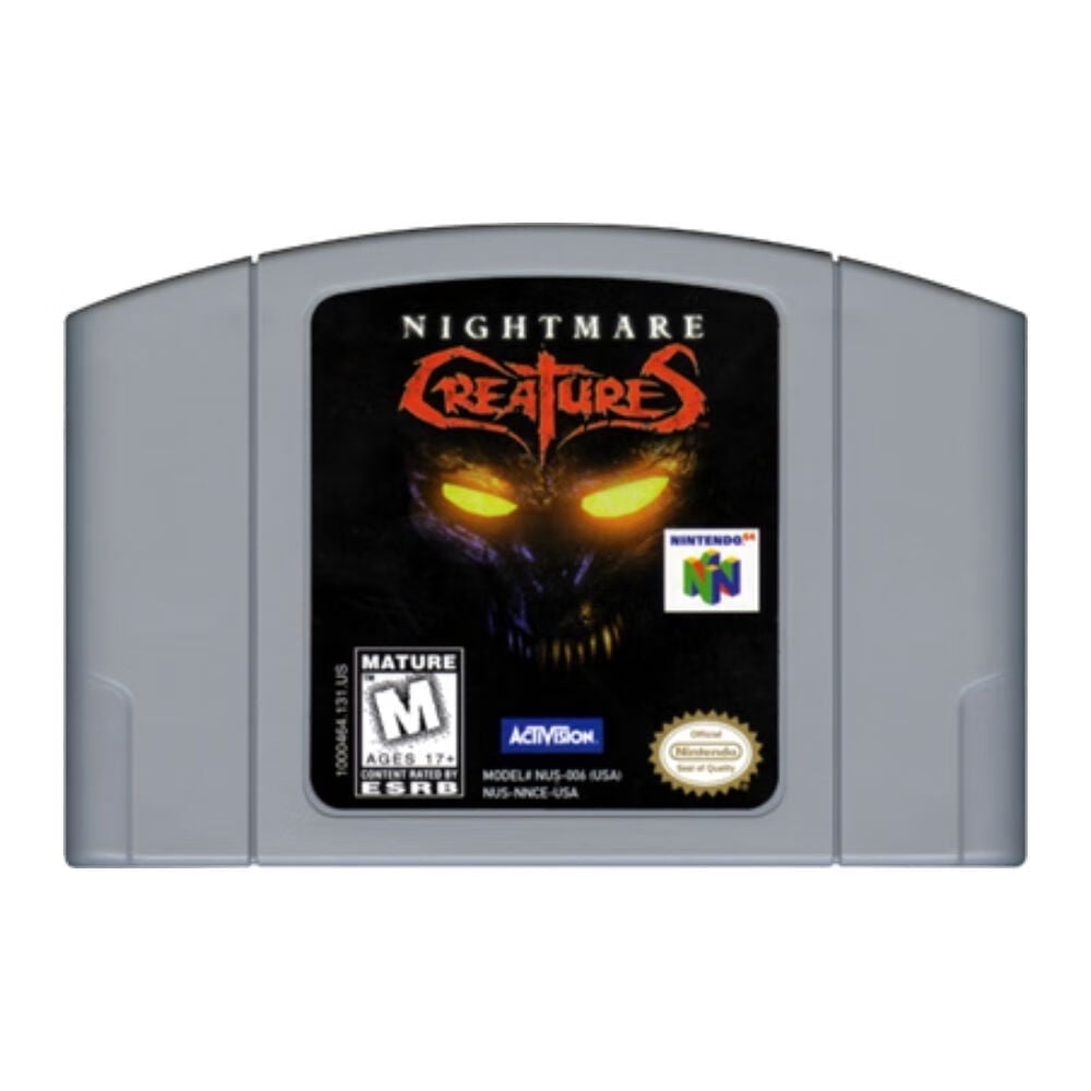 Nightmare Creatures N64 Game,US Version - Walmart.com