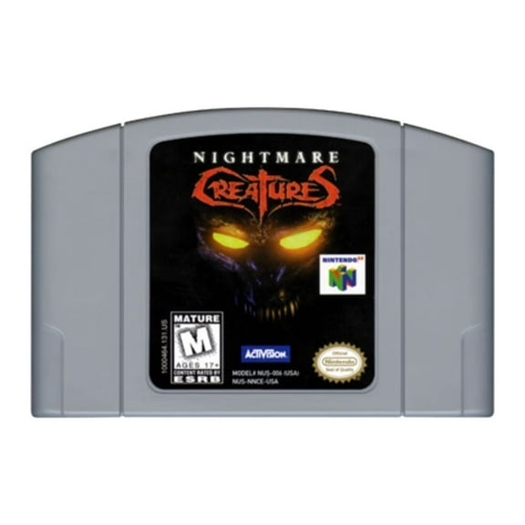 Nightmare Creatures N64 Game(US Version)