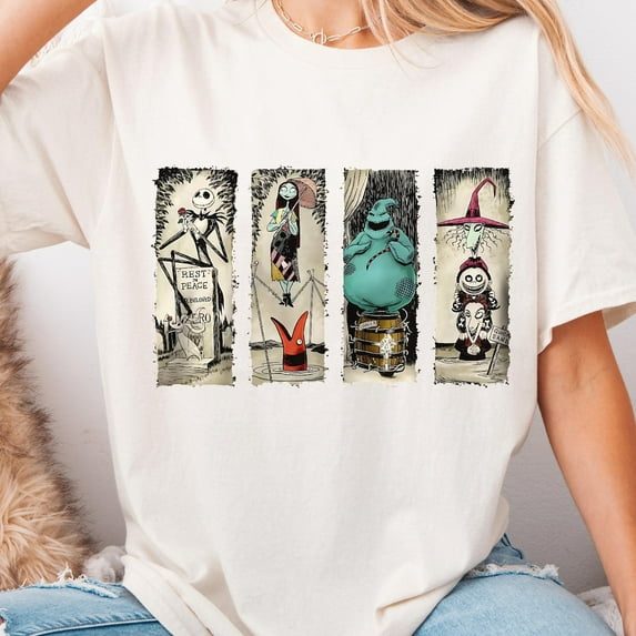 Nightmare Before Holiday T-Shirt, Disney Costume Party Shirt, Disney Jack Skellington Sally Shirt, Oogie Boogie Bash Shirt, Spooky Season Tee, S-5Xl Shirt