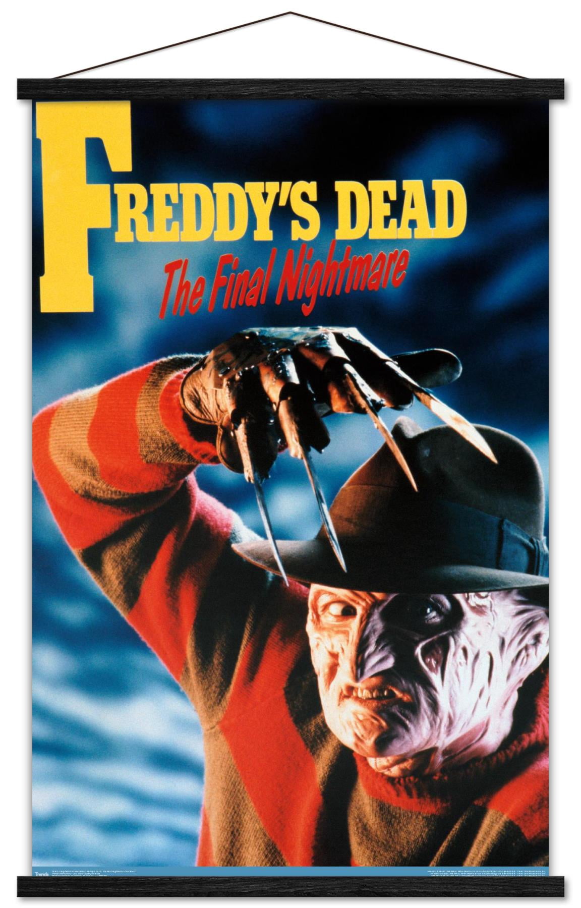 Nightmare On Elm St: Freddy's Dead: - One Sheet Wall Poster with Wooden Magnetic Frame, 22.375" x 34"