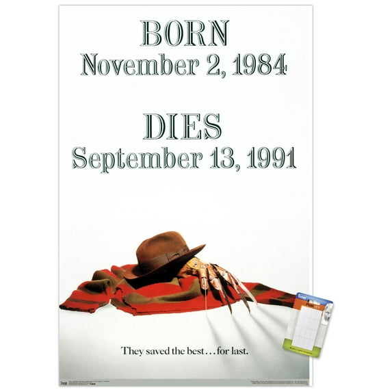 Nightmare On Elm St: Freddy's Dead: - Tombstone Wall Poster, 14.725" x 22.375"