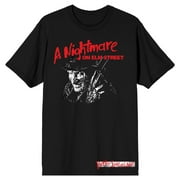 Nightmare On Elm Street Better Stay Up Late Men's Black T-shirt-4XL
