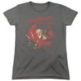 thumbnail image 1 of Nightmare On Elm Street Freddy Circle Women's T Shirt (Large) Charcoal, 1 of 5