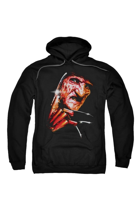 Sportswear WBM604-AFTH-5 Nightmare on Elm Street Freddys Face Adult Pullover Hoodie, Black - 2X