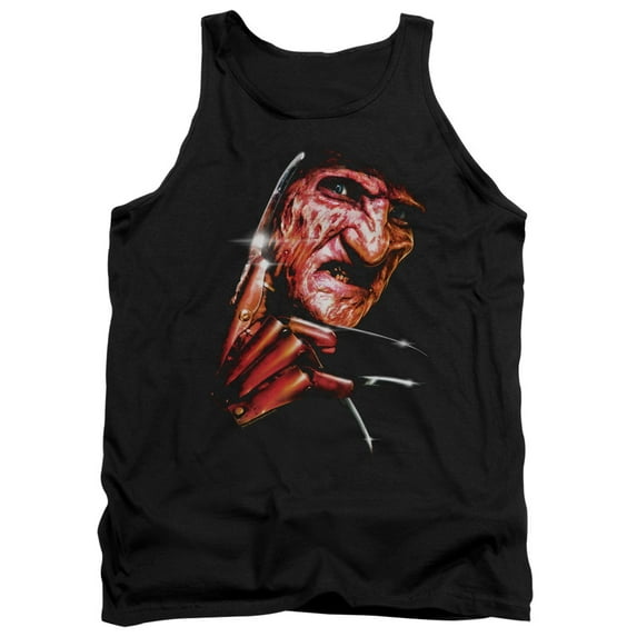 Trevco Sportswear WBM604-TK-3 Nightmare on Elm Street Freddys Face Adult Tank Top, Black - Large