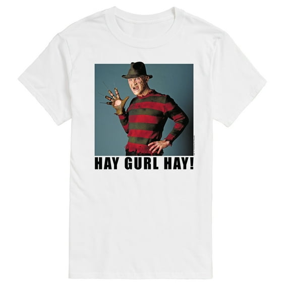 Nightmare On Elm Street - Hay Gurl Hay - Freddy Krueger - Men's Short Sleeve Graphic T-Shirt