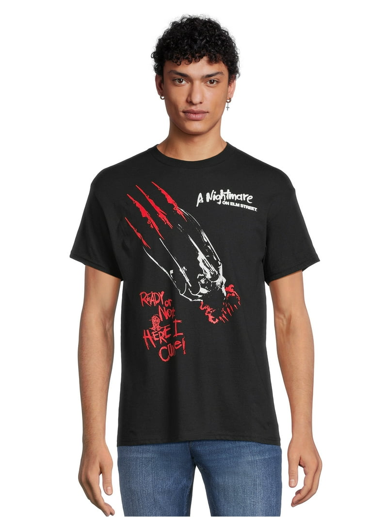Nightmare On Elm Street Men's Big & Tall Claw Catch Graphic Tee