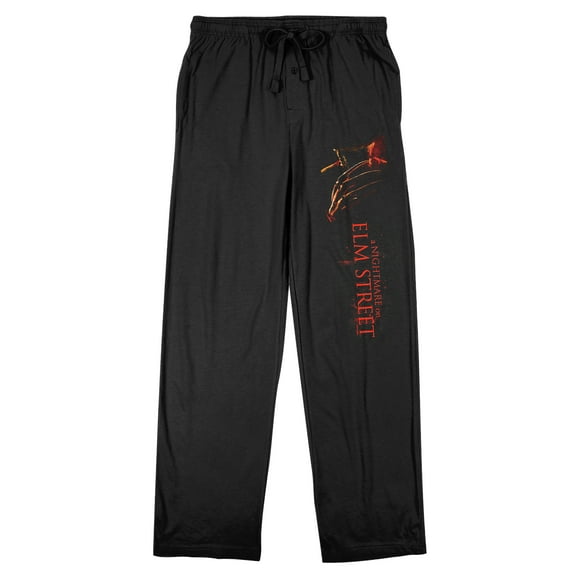Nightmare On Elm Street Men's Black Sleep Pajama Pants - Medium
