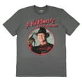 thumbnail image 1 of Nightmare On Elm Street Men's Smiling Freddy Adult Short Sleeve T-Shirt, 1 of 5