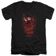 thumbnail image 1 of Nightmare On Elm Street - One Two Freddys Coming For You - Slim Fit V Neck Shirt - Large, 1 of 2
