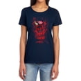 thumbnail image 1 of Nightmare On Elm Street One Two Freddys Coming for You Women's T Shirt, Navy, Small, 1 of 6