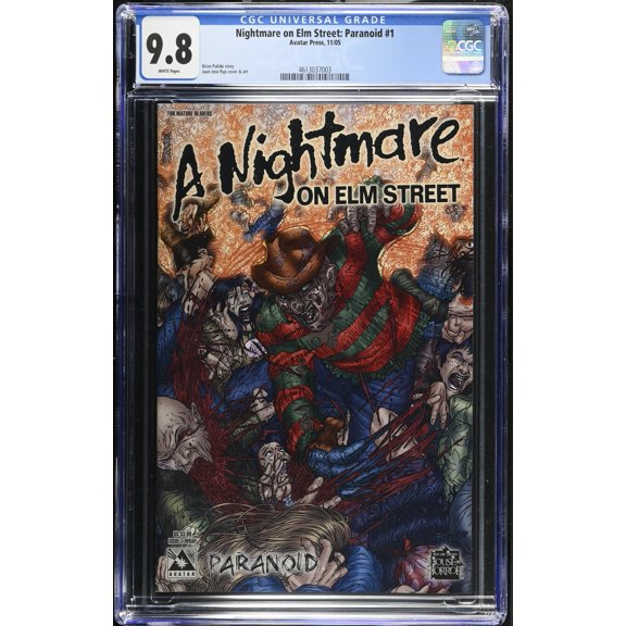 Nightmare On Elm Street: Paranoid #1 CGC NM/M 9.8 White Pages Cover A Variant Comic Book