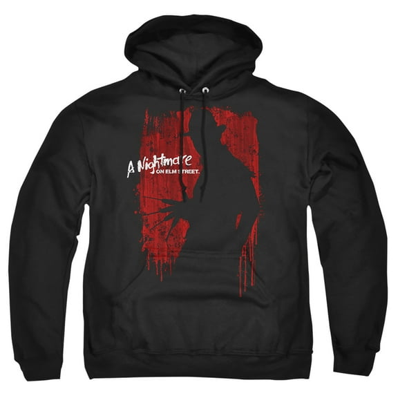 Nightmare On Elm Street Slayer Silhouette Adult Pull-Over Hoodie, Black, Small