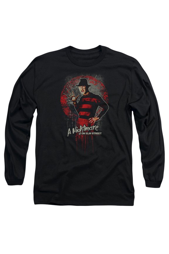 Sportswear WBM551-AL-1 Nightmare on Elm Street This is God Adult Long Sleeve T-Shirt, Black - Small