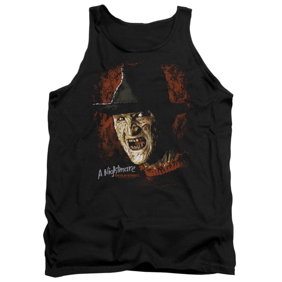 Trevco Sportswear WBM607-TK-2 Nightmare on Elm Street Worst Nightmare Adult Tank Top, Black - Medium