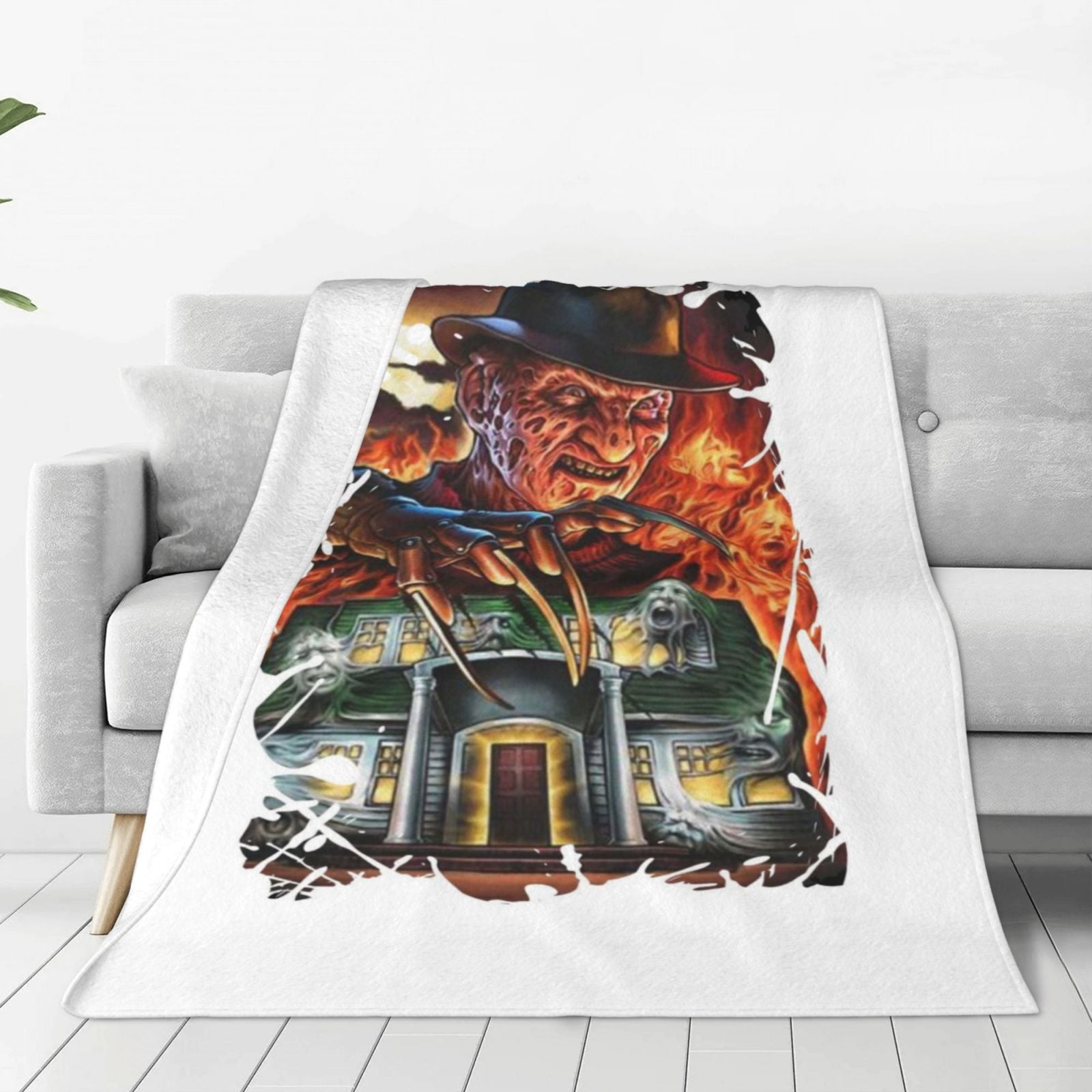 Nightmare On Elm Street super soft antipilling blanket with a full